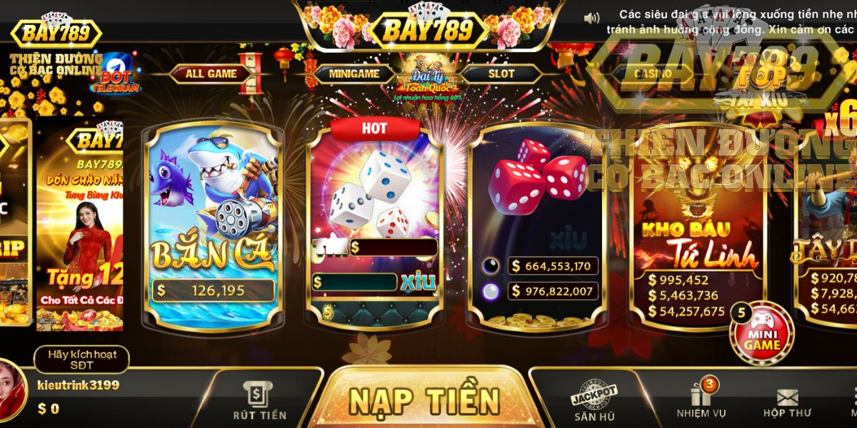 Đăng nhập vào cổng game Bay789 nhận ngay siêu ưu đãi hấp dẫn